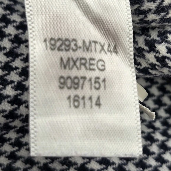 Bonobos Flannel Shirt Men's Medium Blue Houndstooth Slim Fit Button Down Soft - Picture 8 of 9